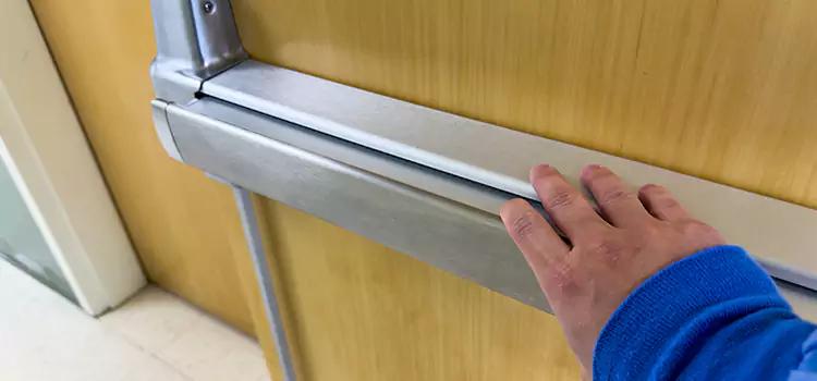 Installing a Push Bar on a Door French Valley